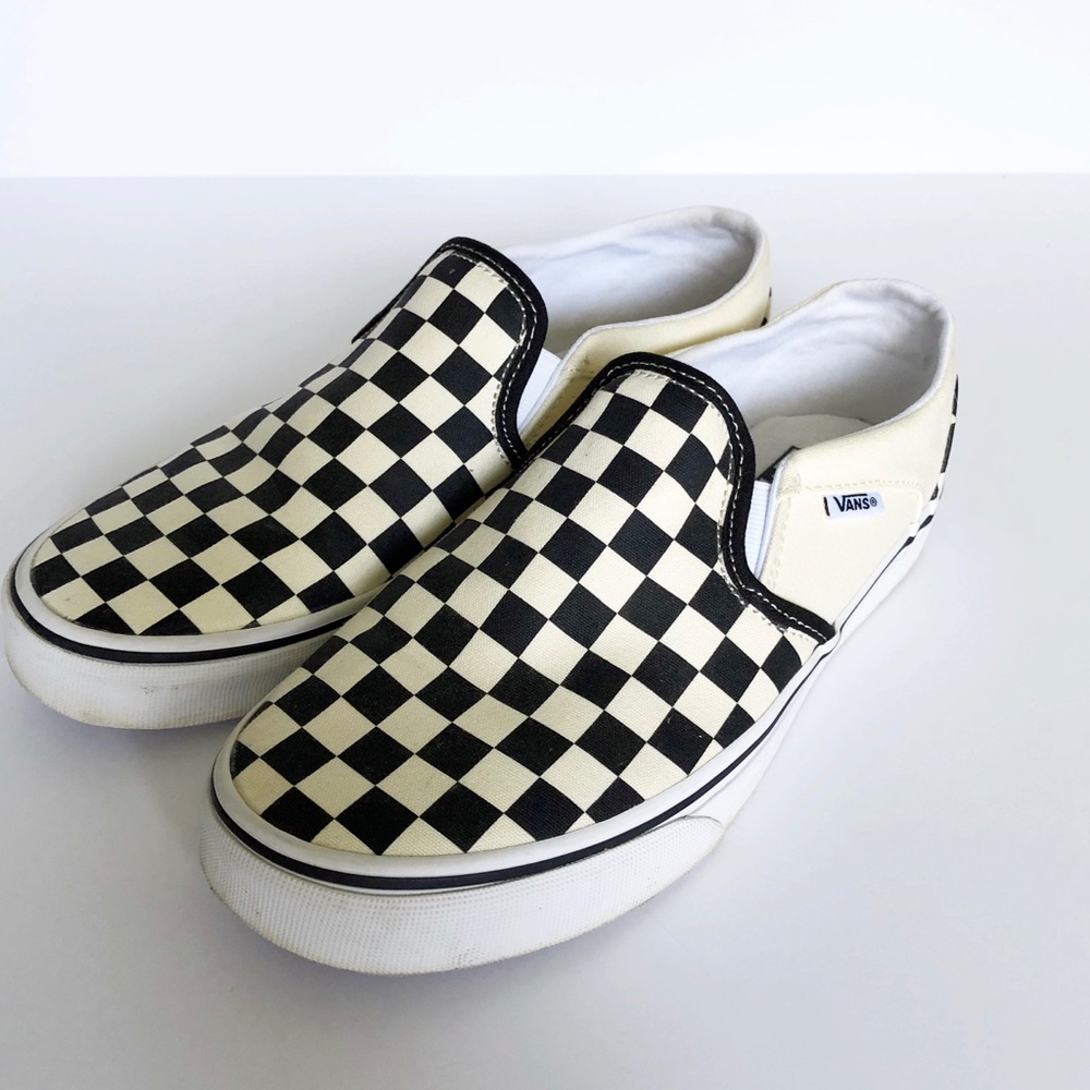 Women’s Vans Checkered Slip Ons